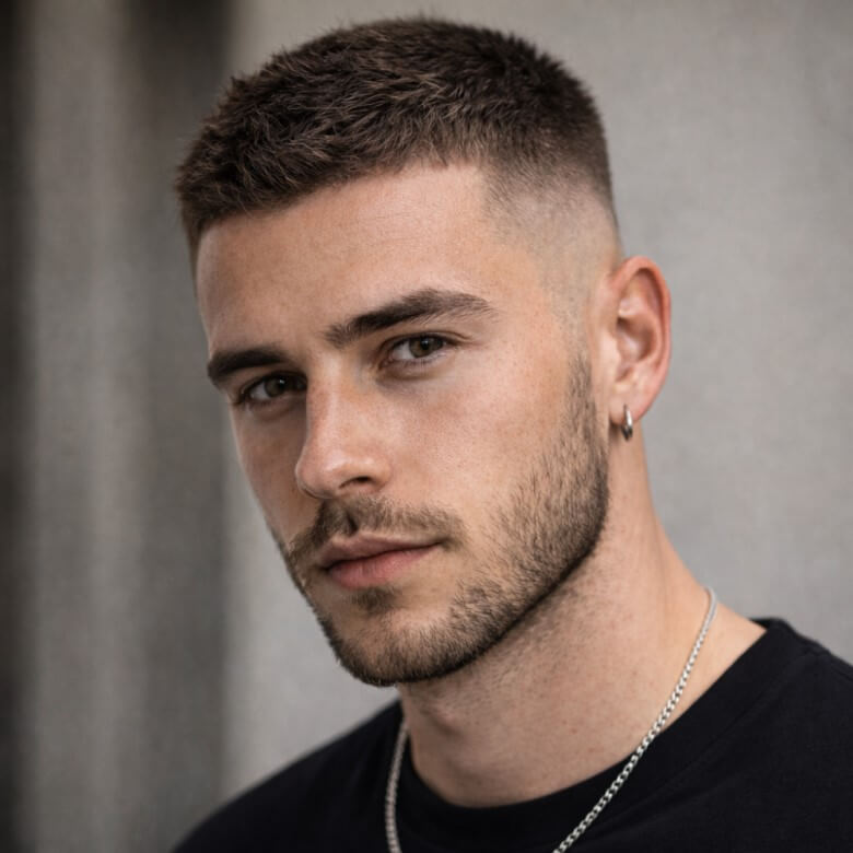 Beispiel Crew Cut Haarschnitt Männer