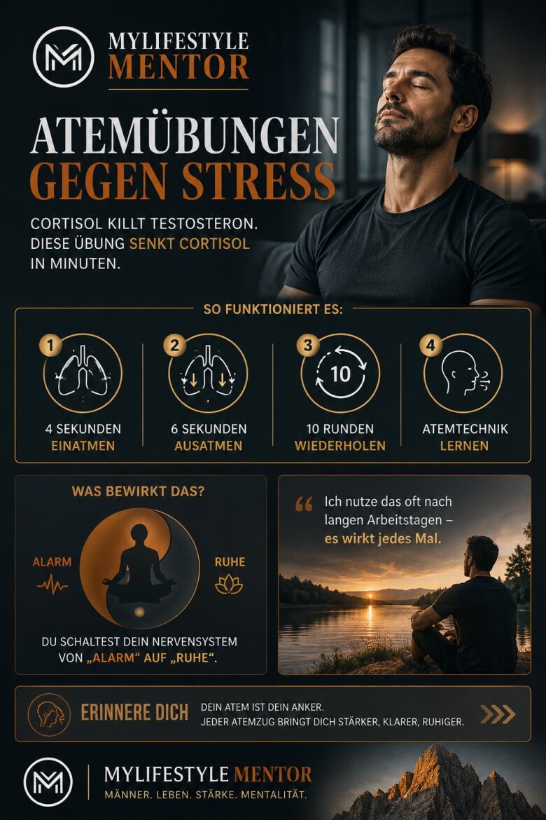 Nutze diese Atemübungen um STress zu reduzieren