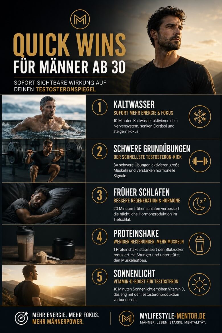 Männer ab 30: Quick WIns wie man Testosteron natürlich steigert